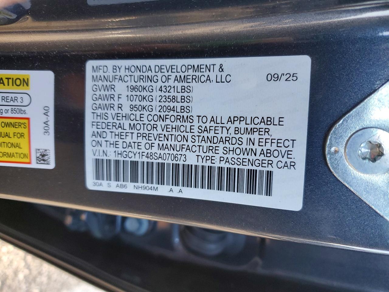 Honda Accord Se