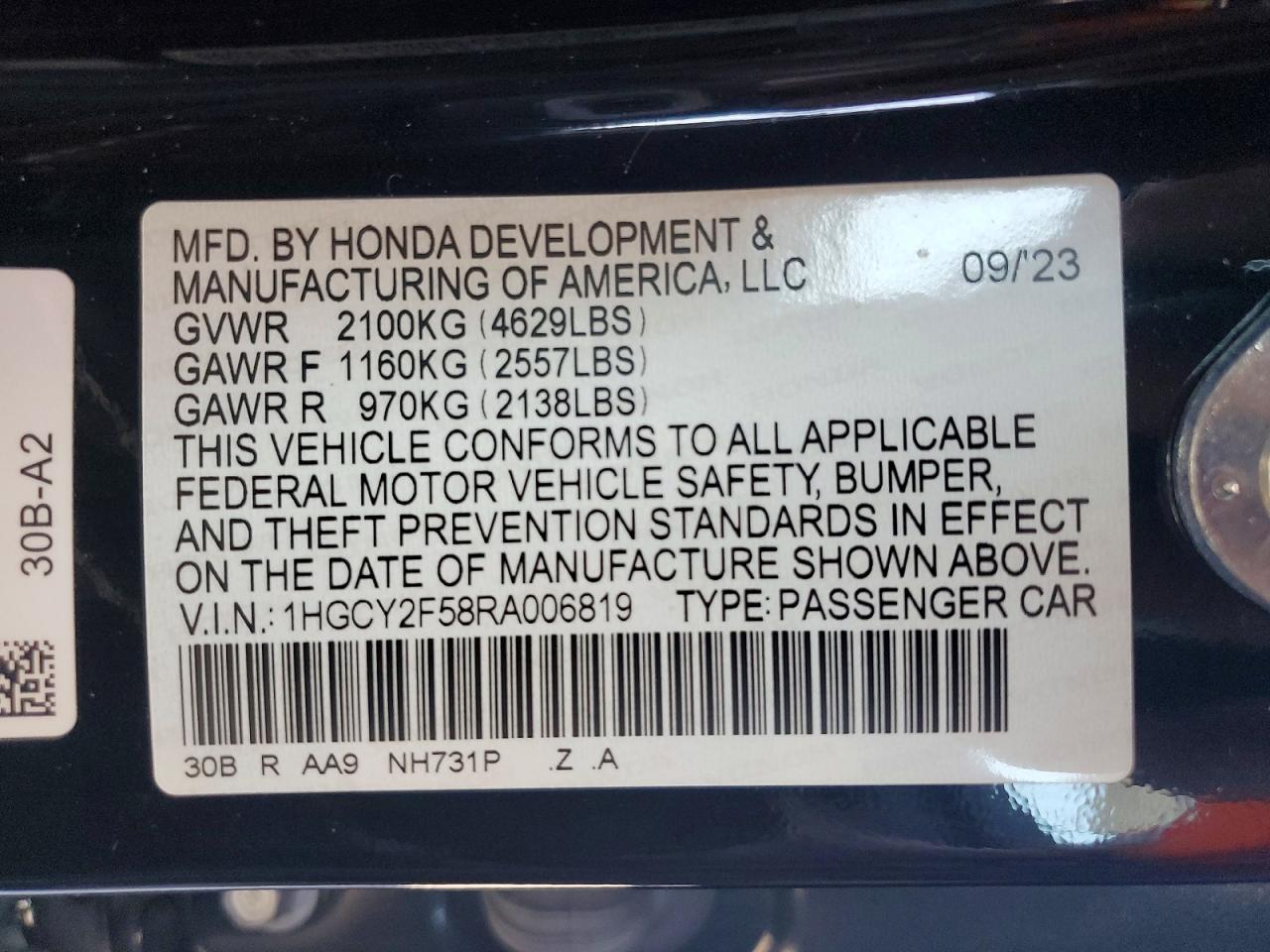 Honda Accord Hybrid Sport