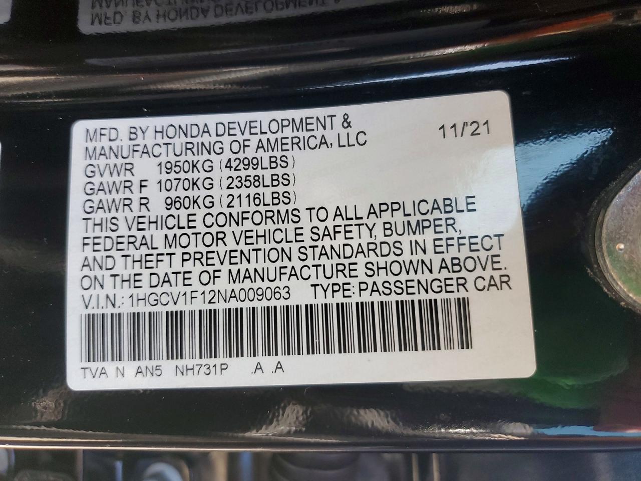 Honda Accord Lx