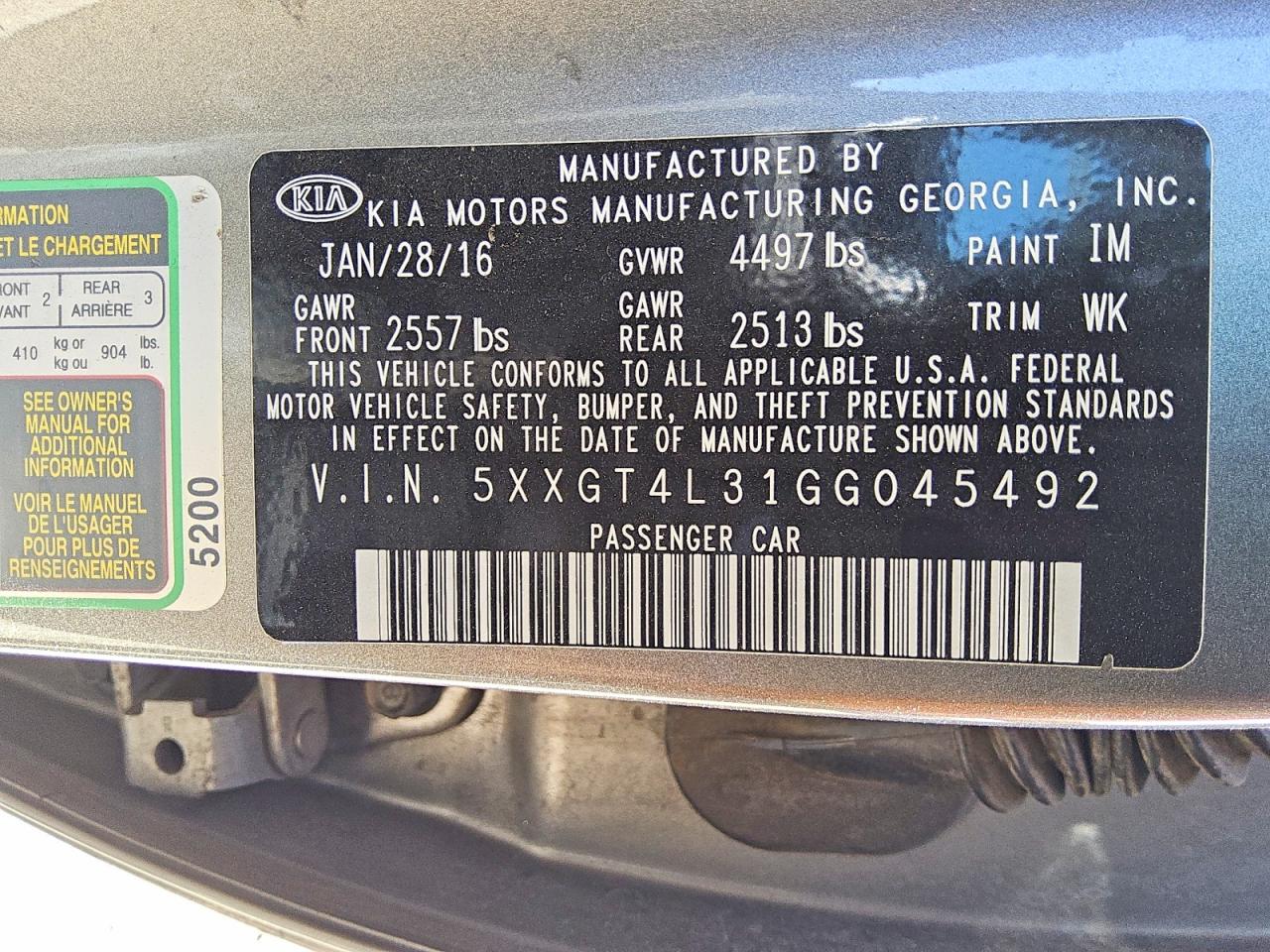 Kia Optima Lx