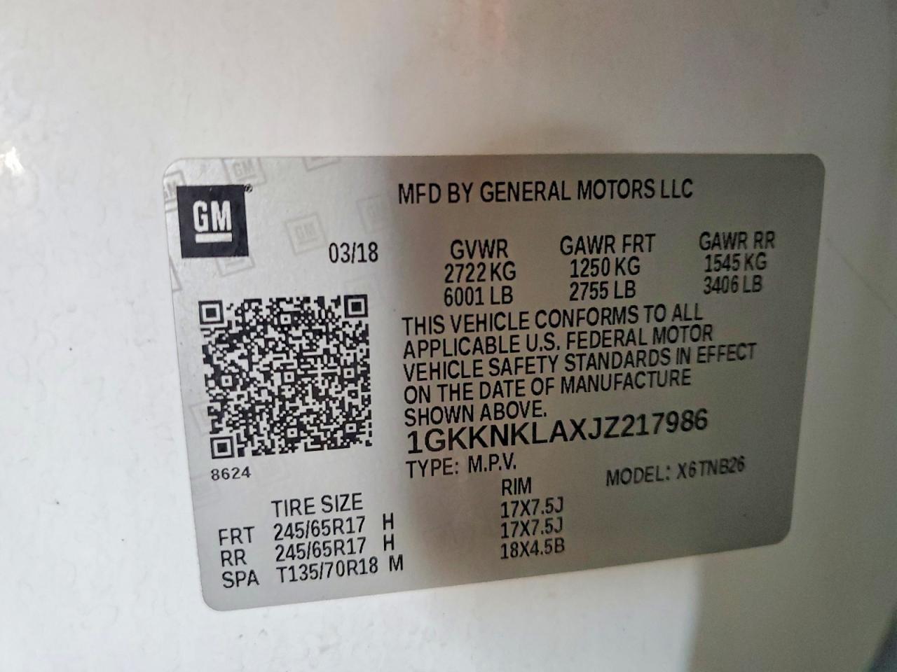 GMC Acadia Sle