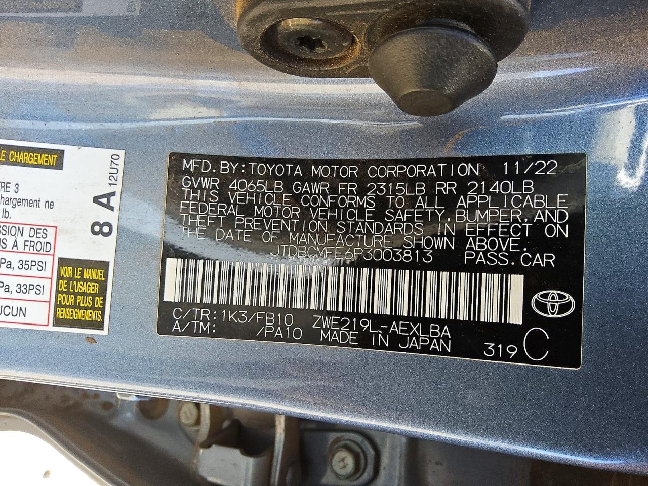 Toyota Corolla Le