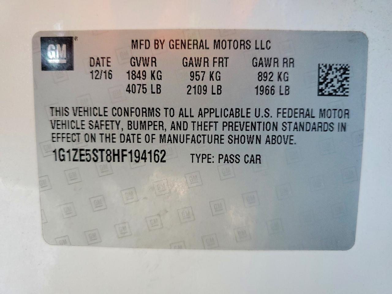 Chevrolet Malibu Lt