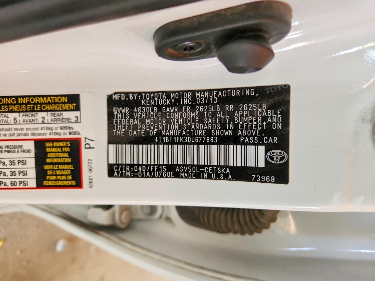 Toyota Camry Se