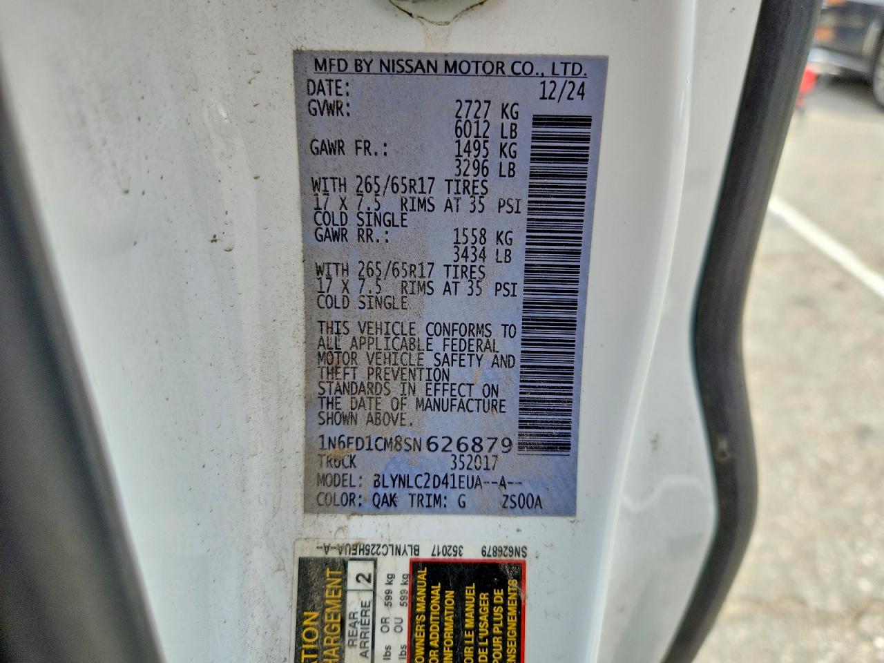 Nissan Frontier Sv