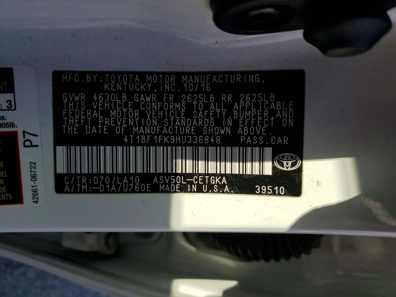Toyota Camry Xle