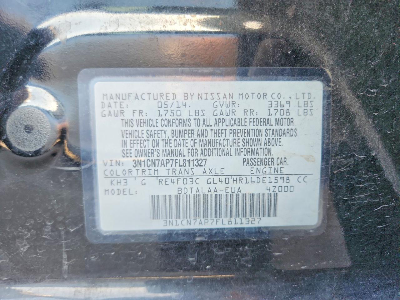Nissan Versa 1.6 S