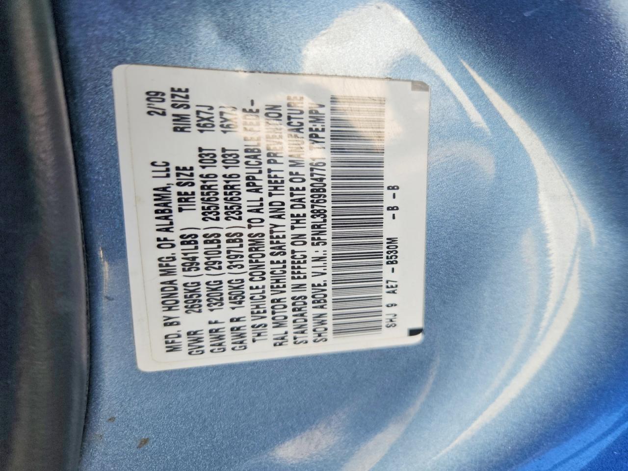 Honda Odyssey Exl