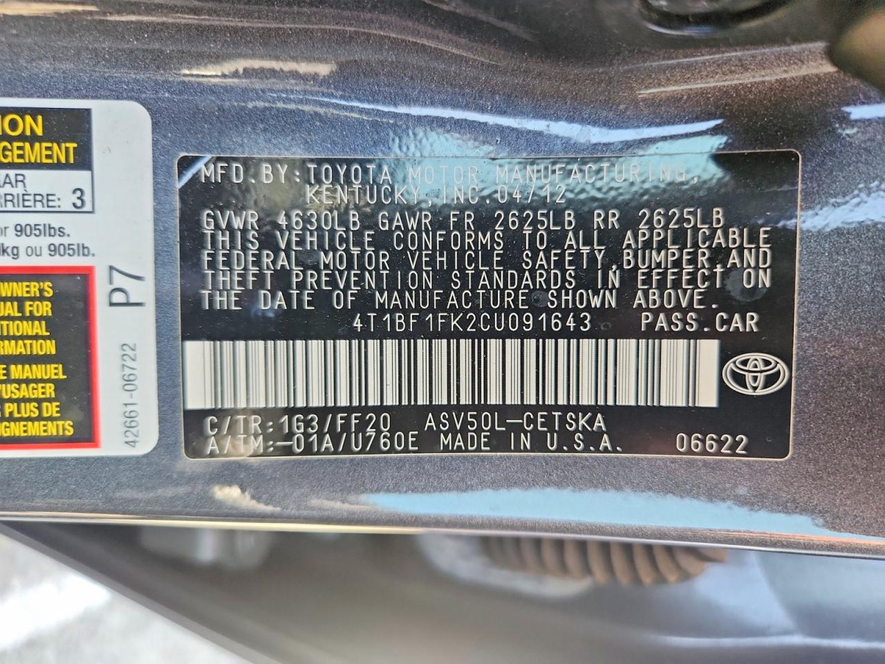 Toyota Camry Se