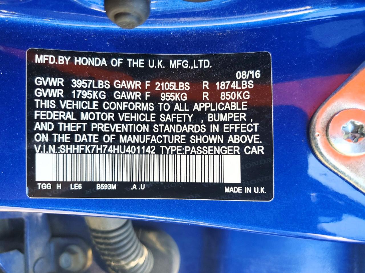 Honda Civic Exl