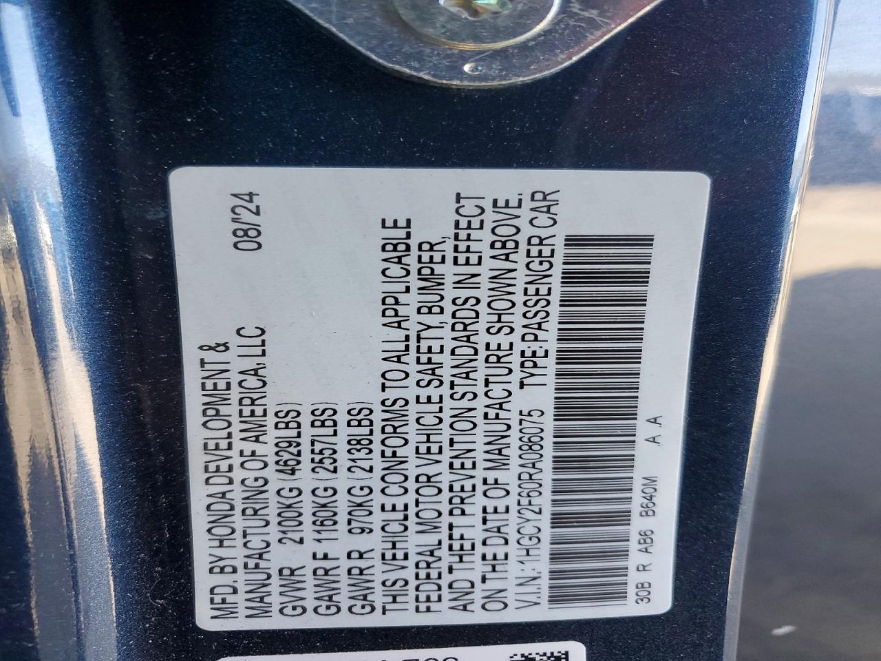 Honda Accord Hybrid Exl