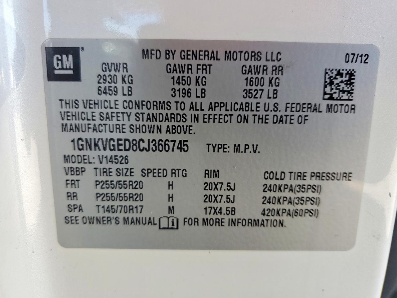 Chevrolet Traverse Lt