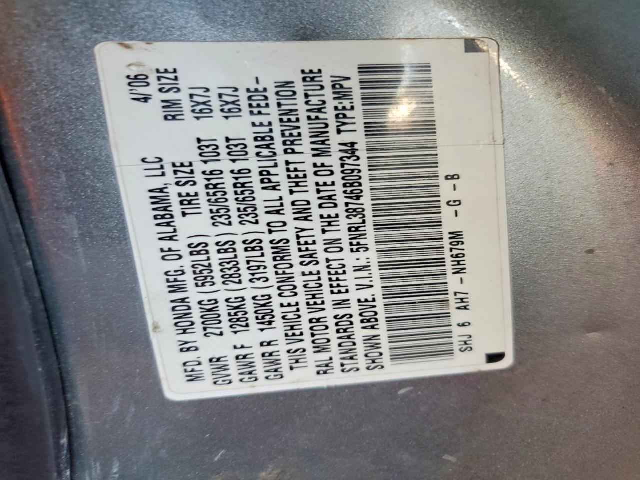 Honda Odyssey Exl