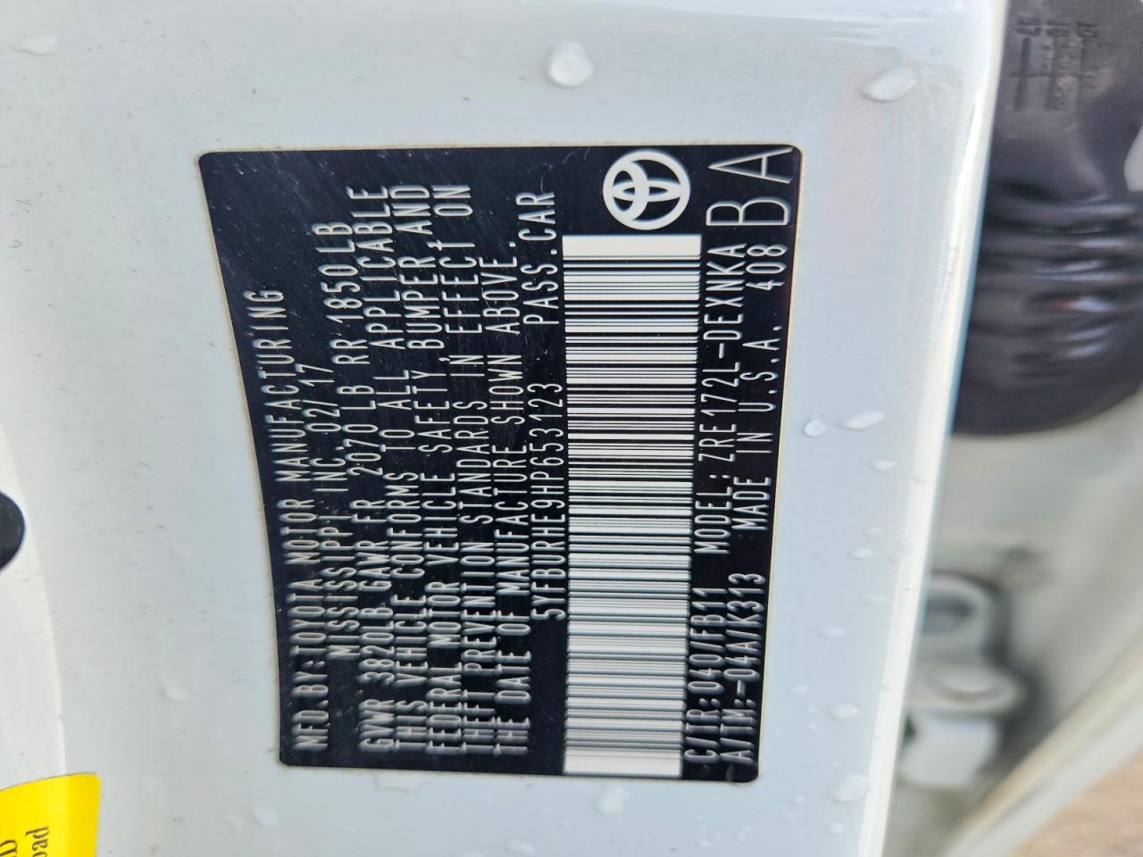 Toyota Corolla Le
