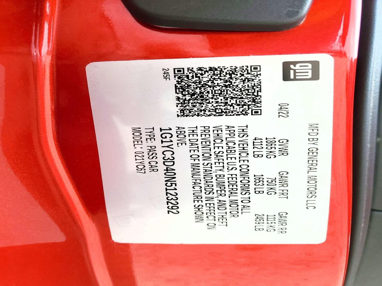 Chevrolet Corvette Stingray 3lt