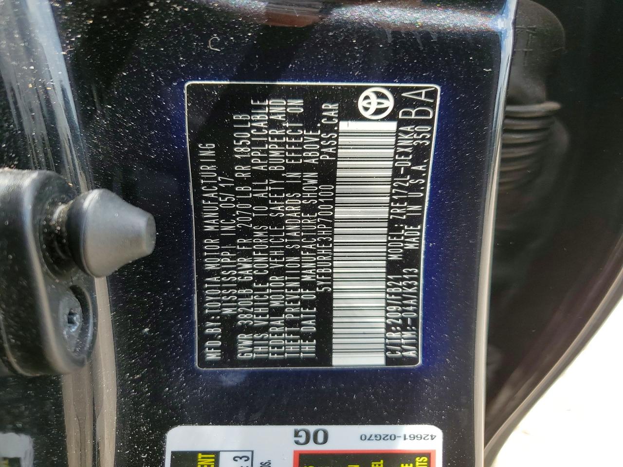 Toyota Corolla Le