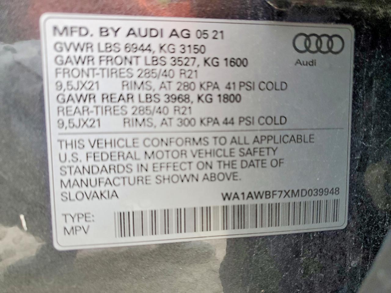 Audi Sq Premium Plus