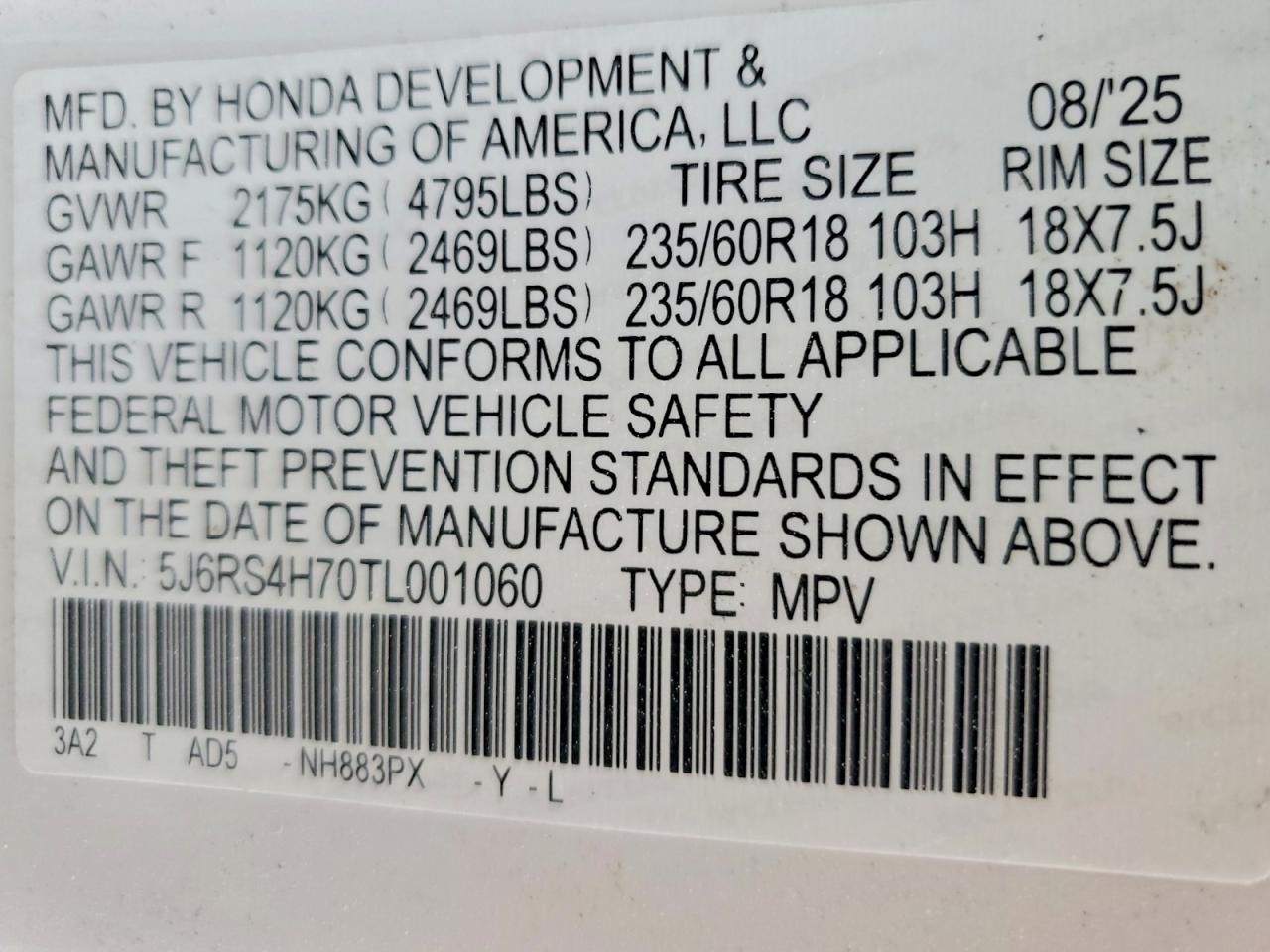 Honda Crv Exl