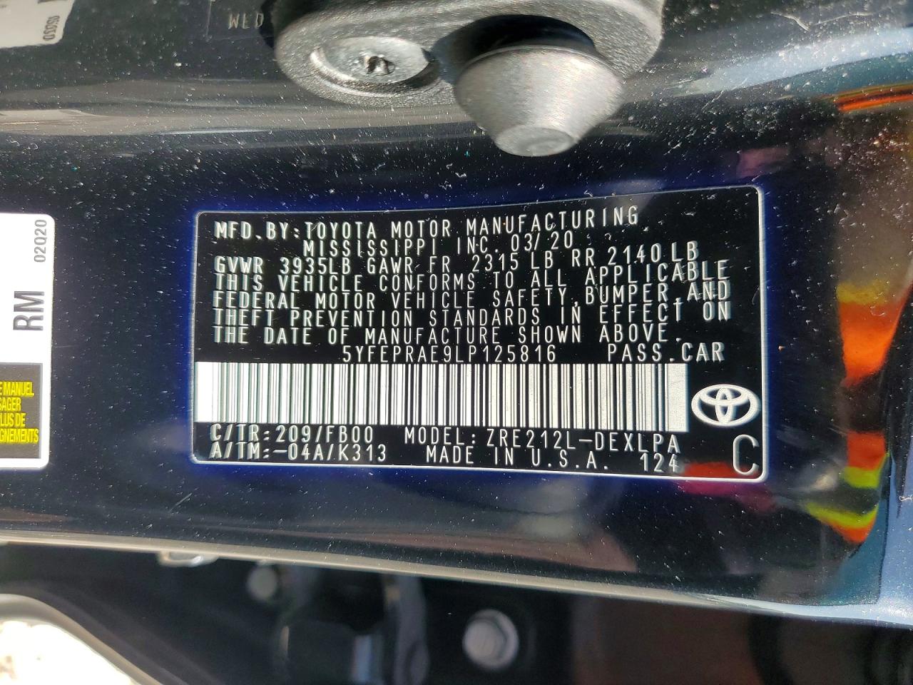 Toyota Corolla Le