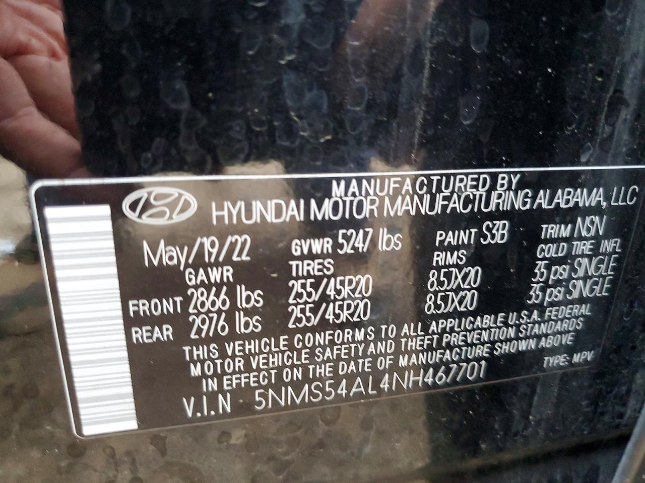 Hyundai SANTA FE Calligraphy