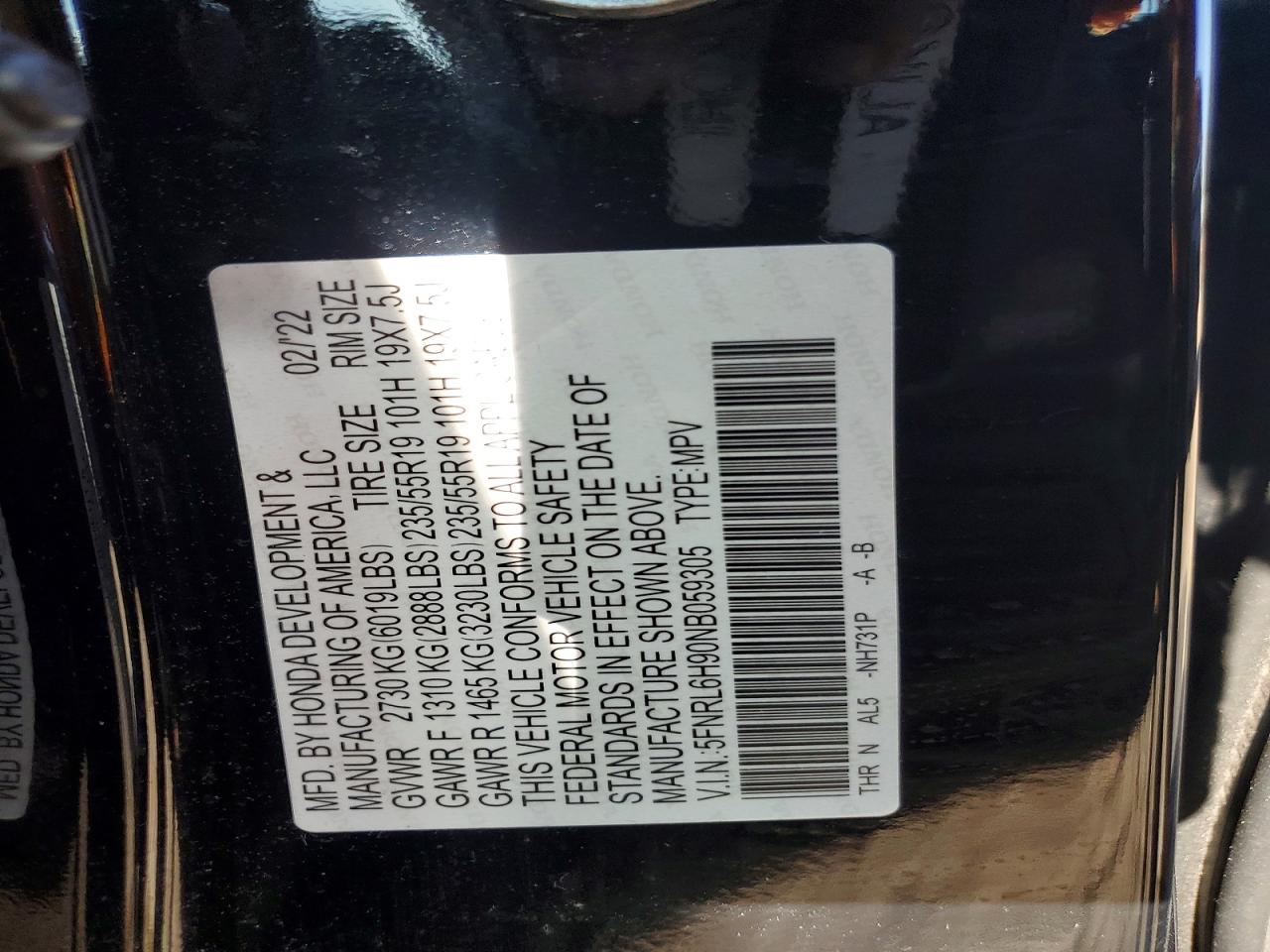 Honda Odyssey Elite