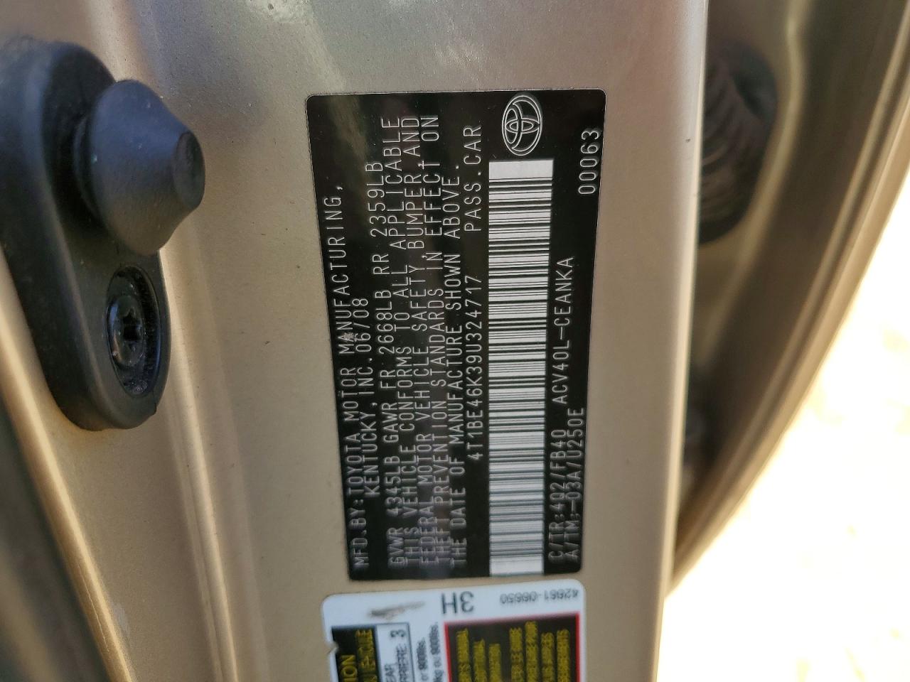 Toyota Camry Le