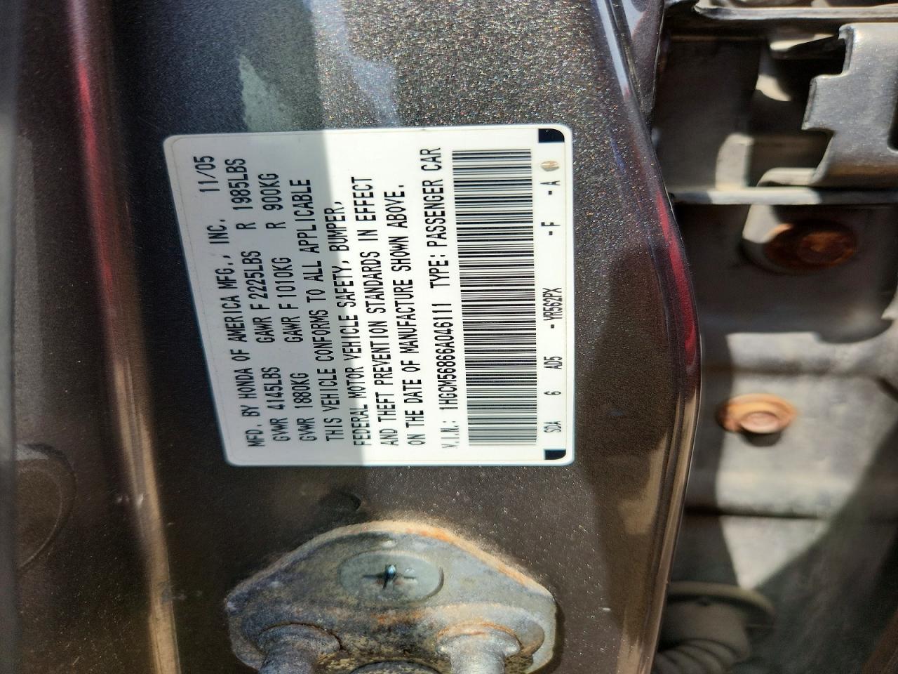 Honda Accord Ex