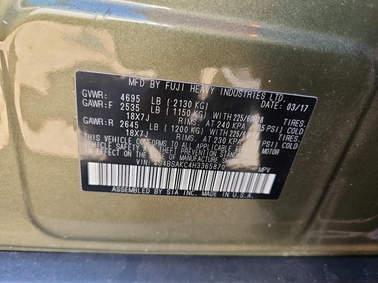 Subaru Outback 2.5i Limited