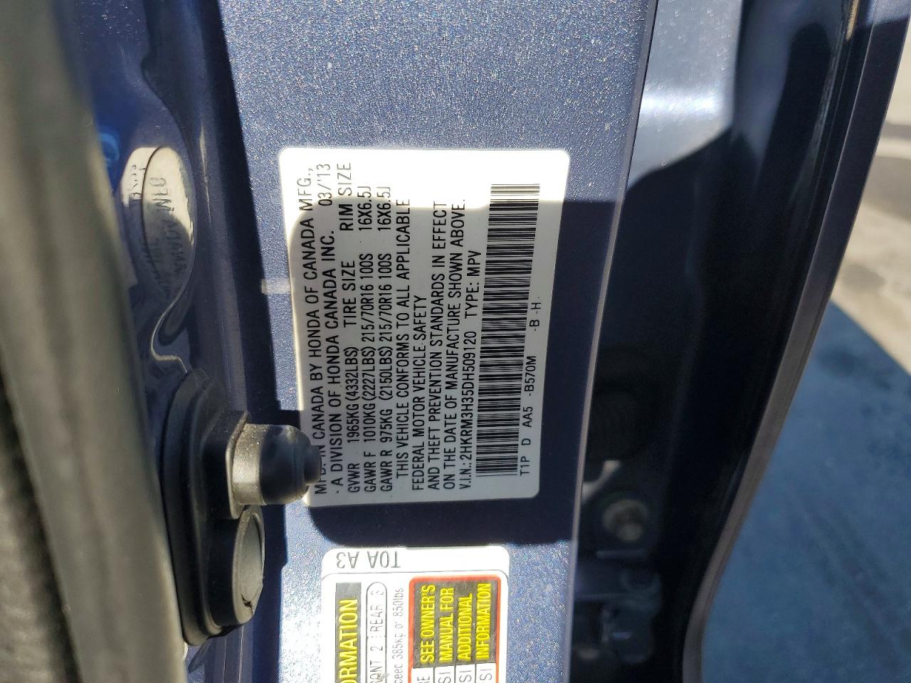 Honda Crv Lx