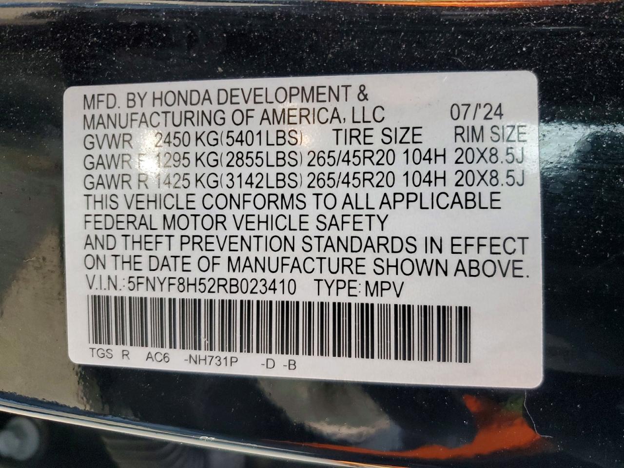 Honda Passport Exl