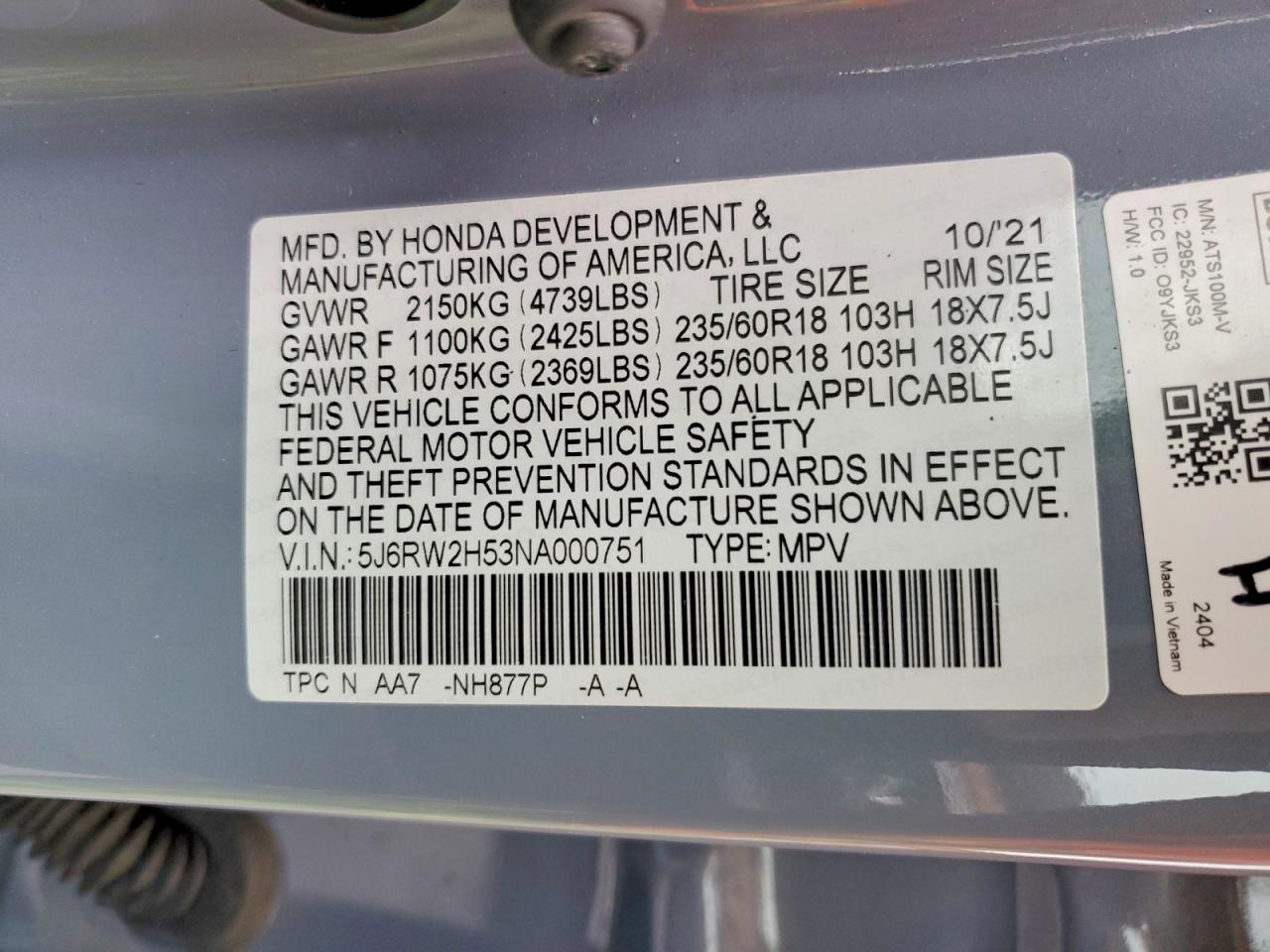 Honda Crv Ex