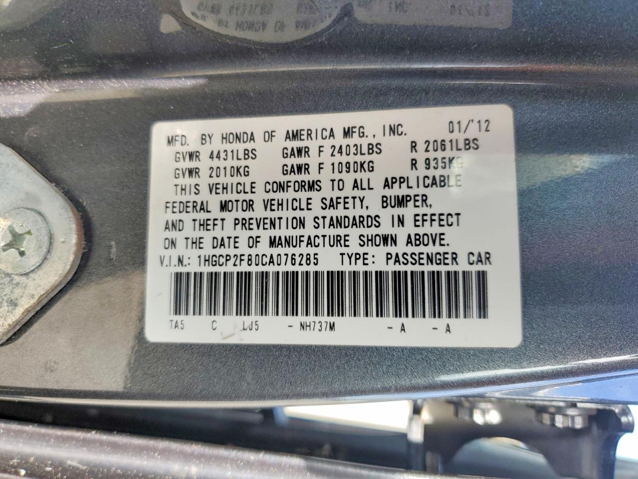 Honda Accord Exl
