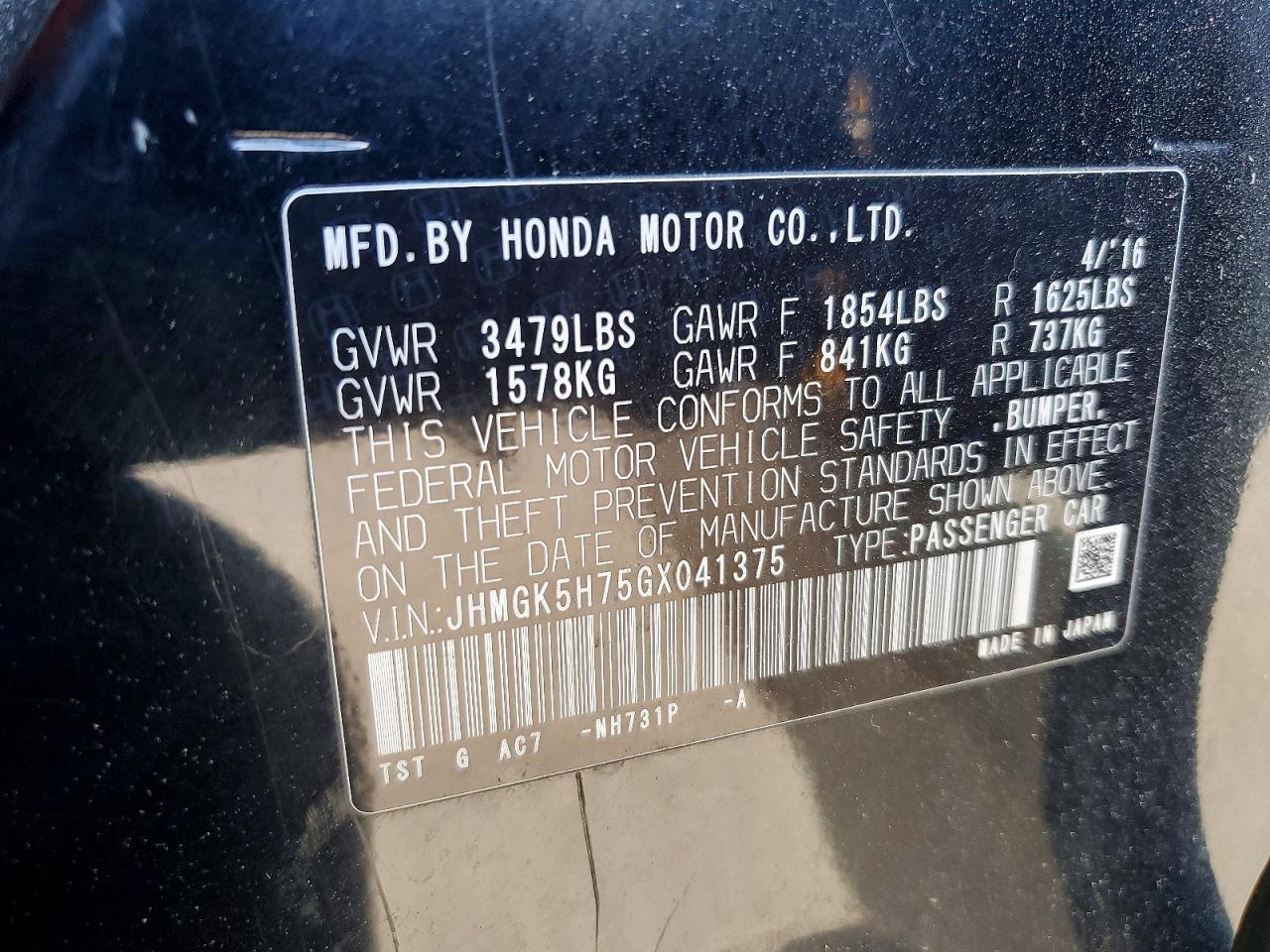 Honda Fit Ex