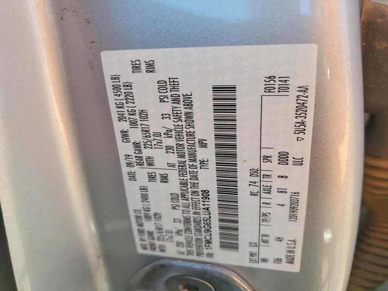 Ford Escape Se