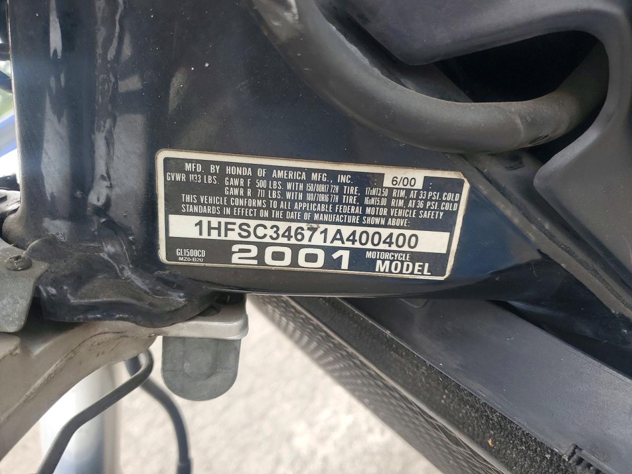 Honda Gl Cycle Cd