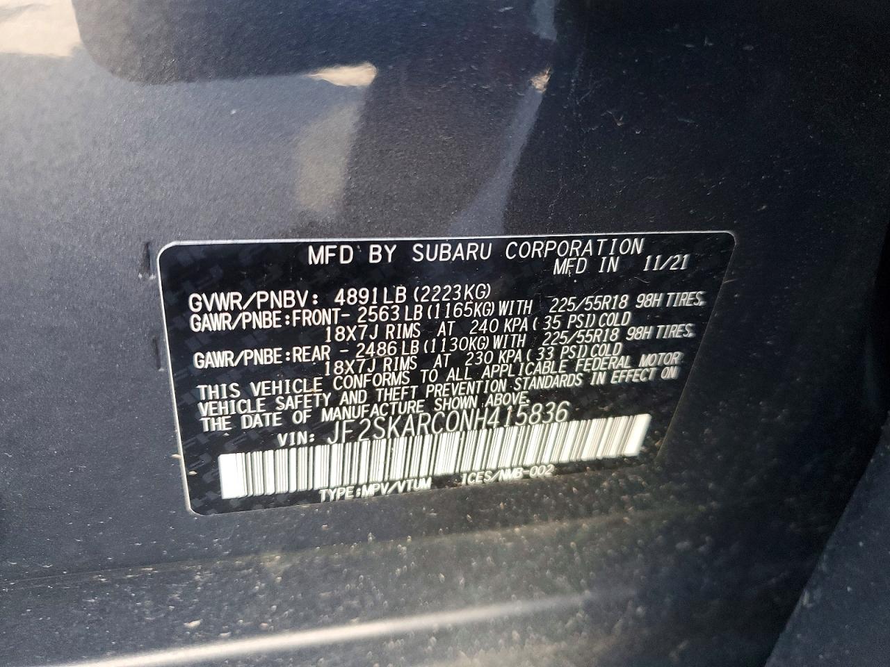 Subaru Forester Touring