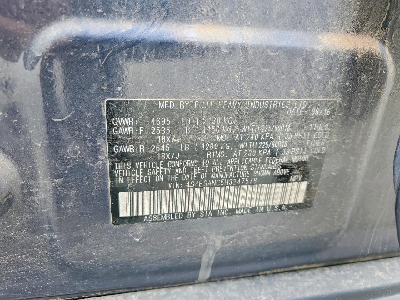 Subaru Outback 2.5i Limited