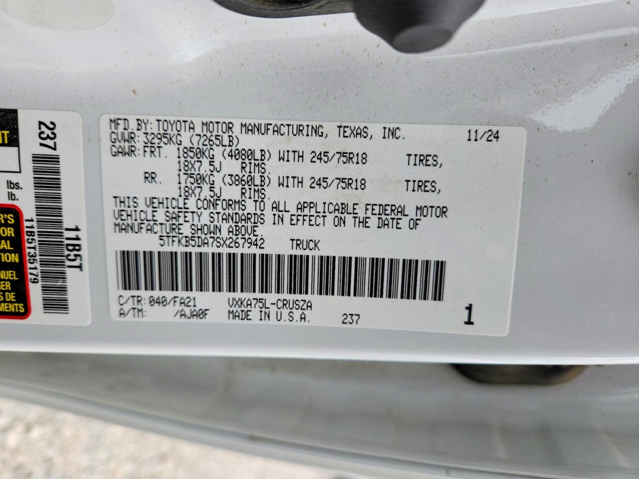 Toyota Tundra Sr
