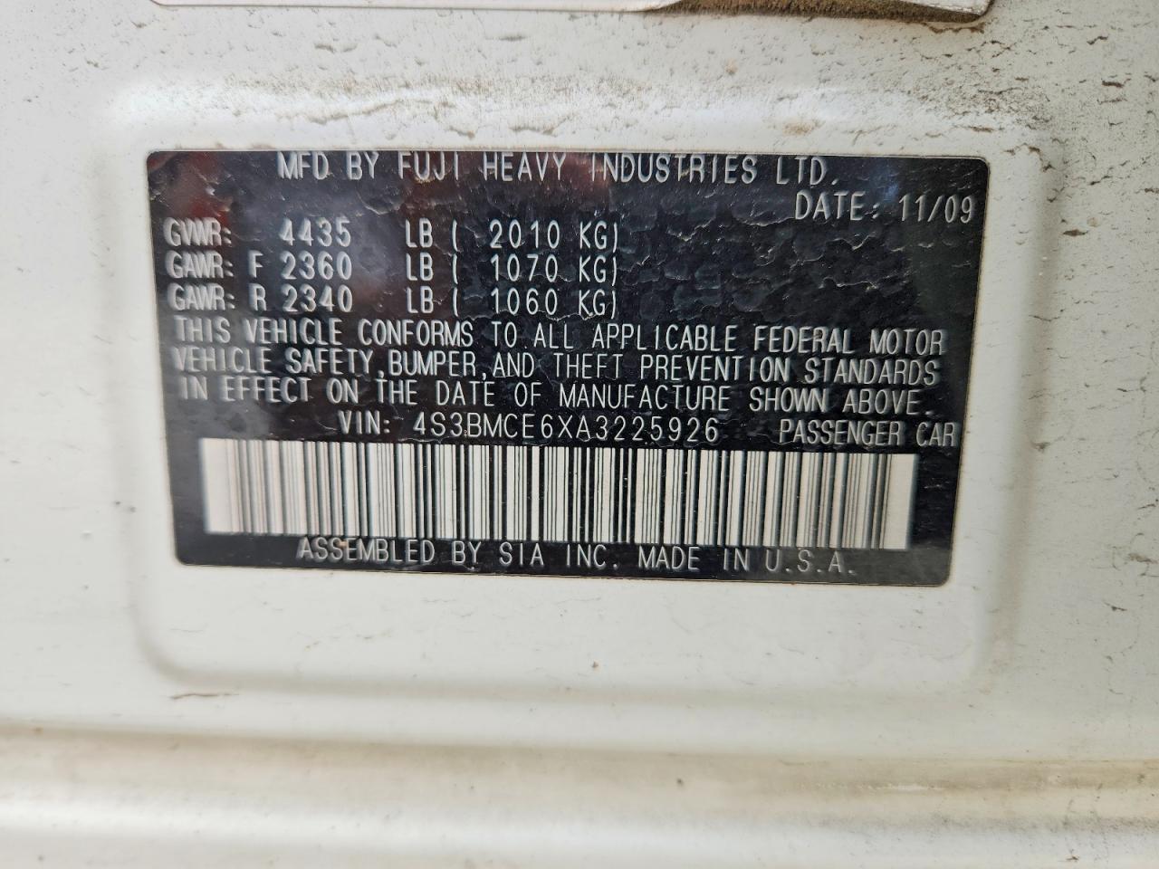 Subaru Legacy 2.5i Premium