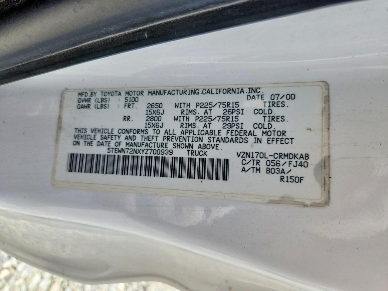 Toyota Tacoma Xtracab