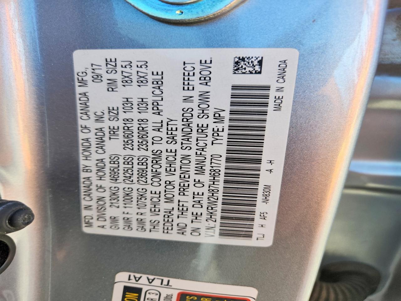 Honda Crv Exl
