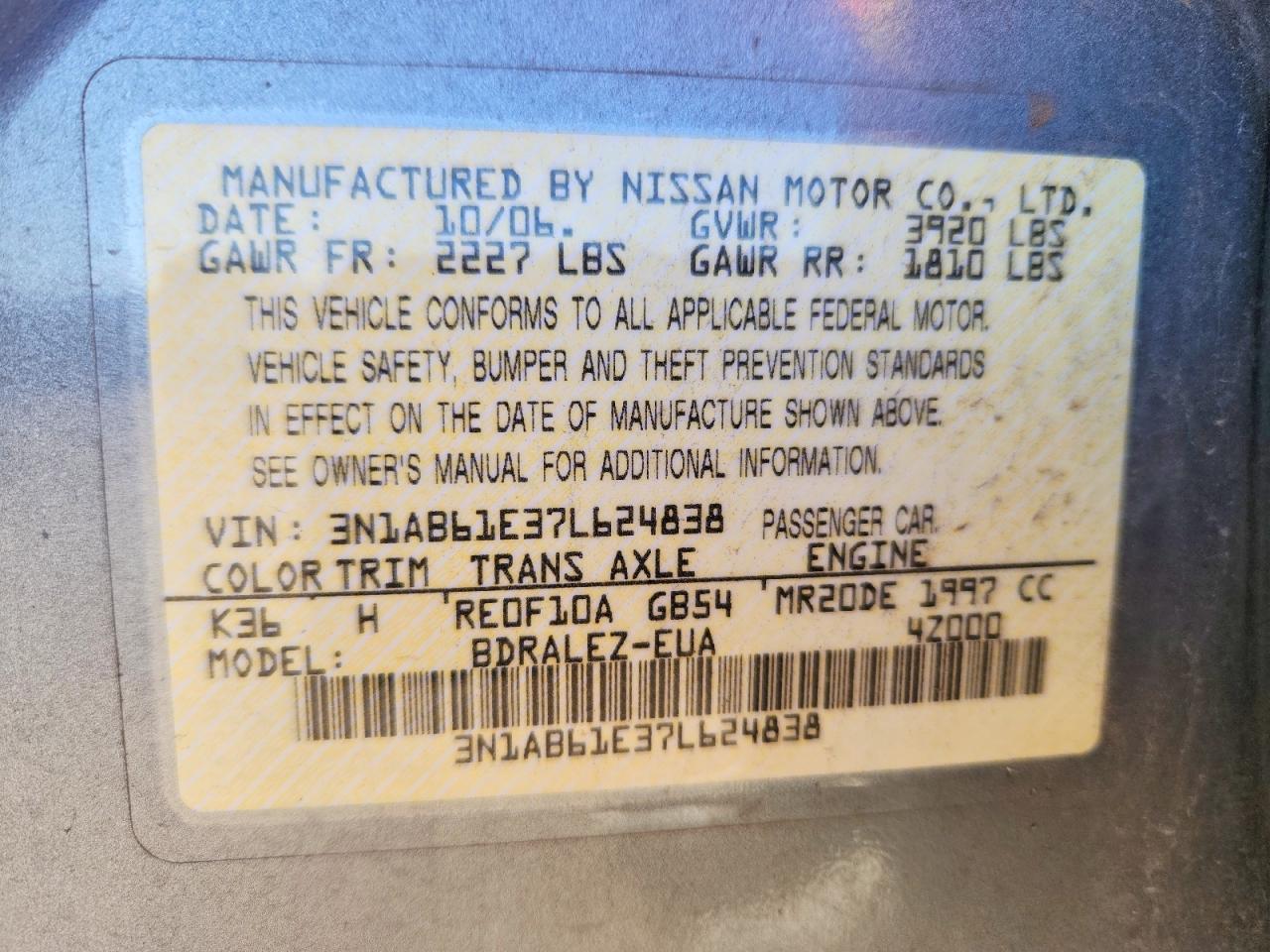 Nissan Sentra 2.0
