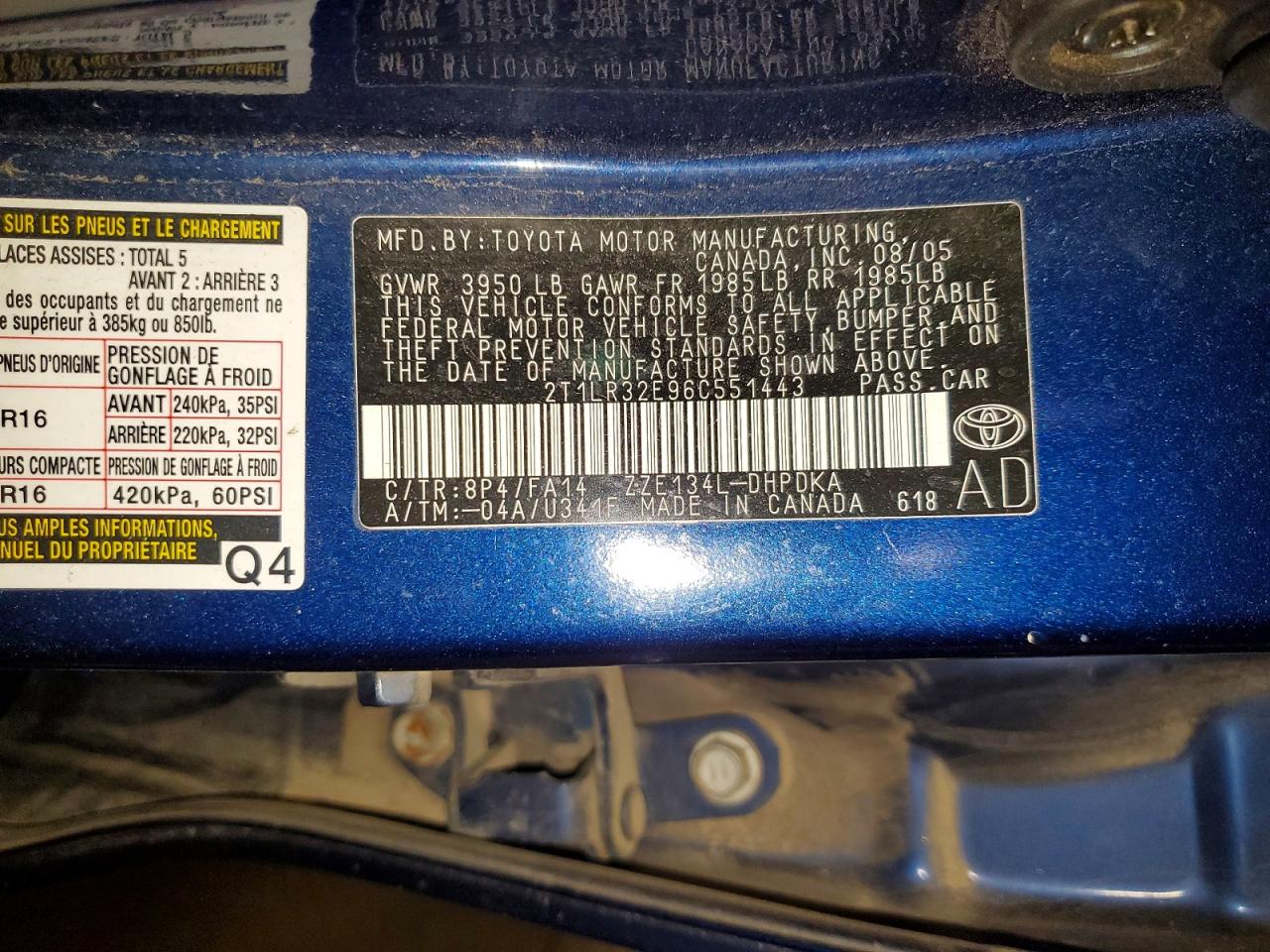 Toyota Matrix Base
