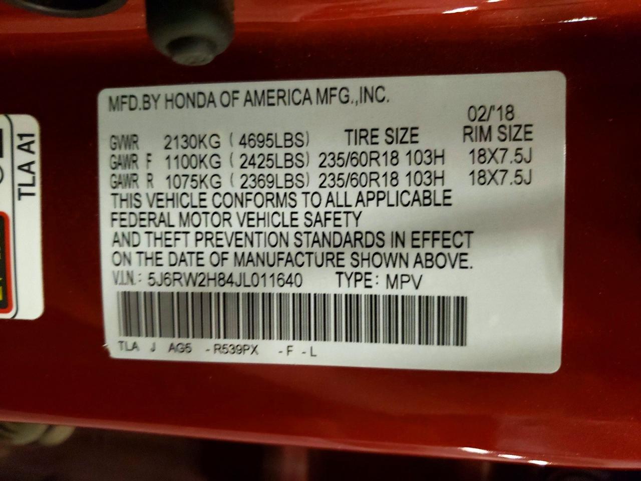 Honda Crv Exl
