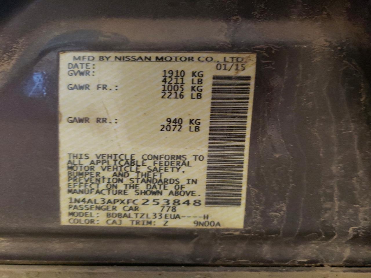 Nissan Altima 2.5 Sl