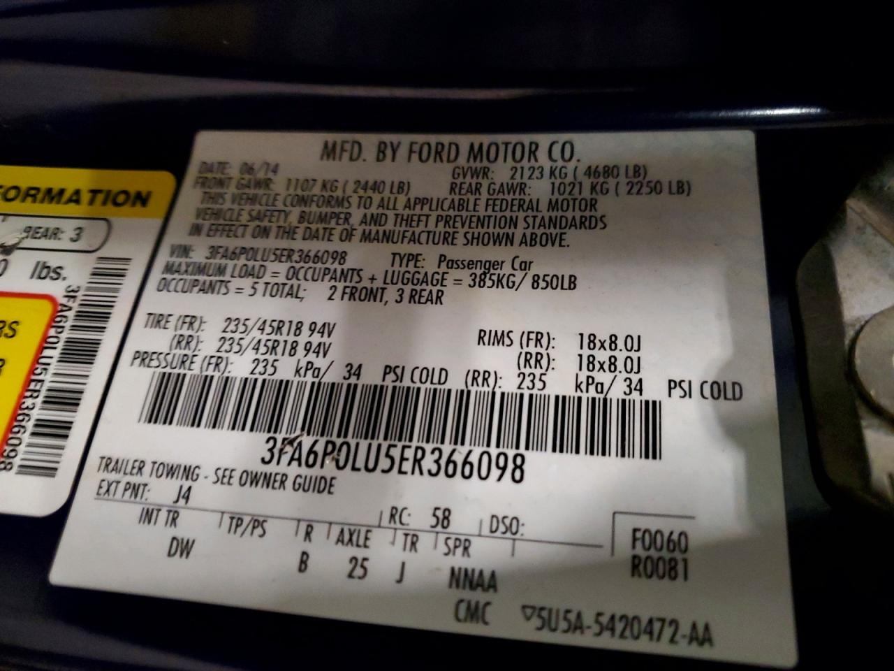 Ford Fusion Se Hybrid