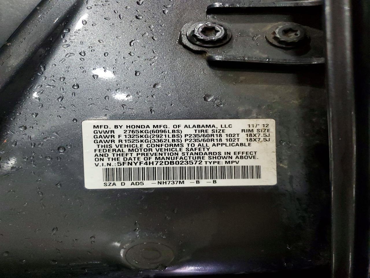 Honda Pilot Exln