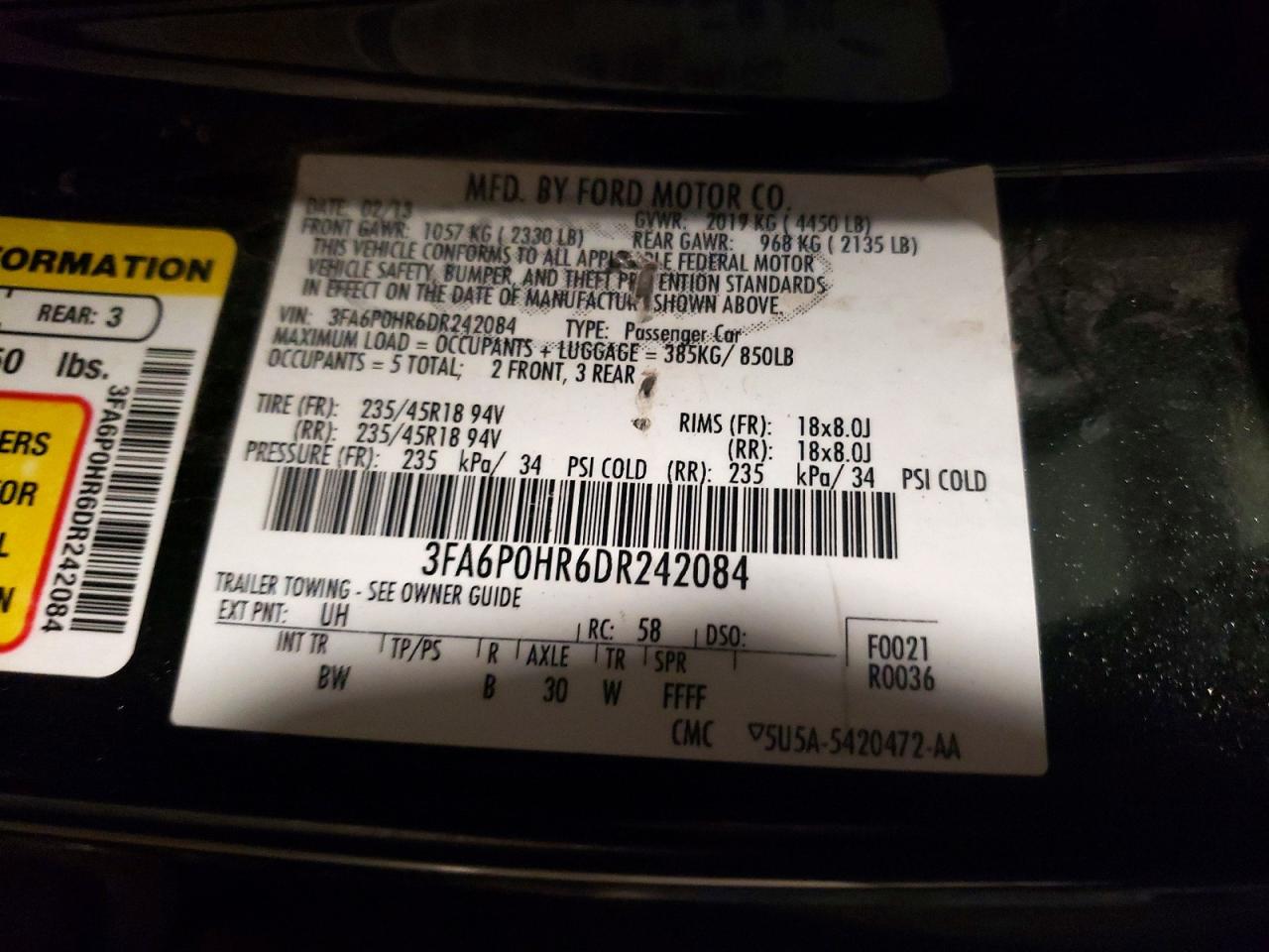 Ford Fusion Se