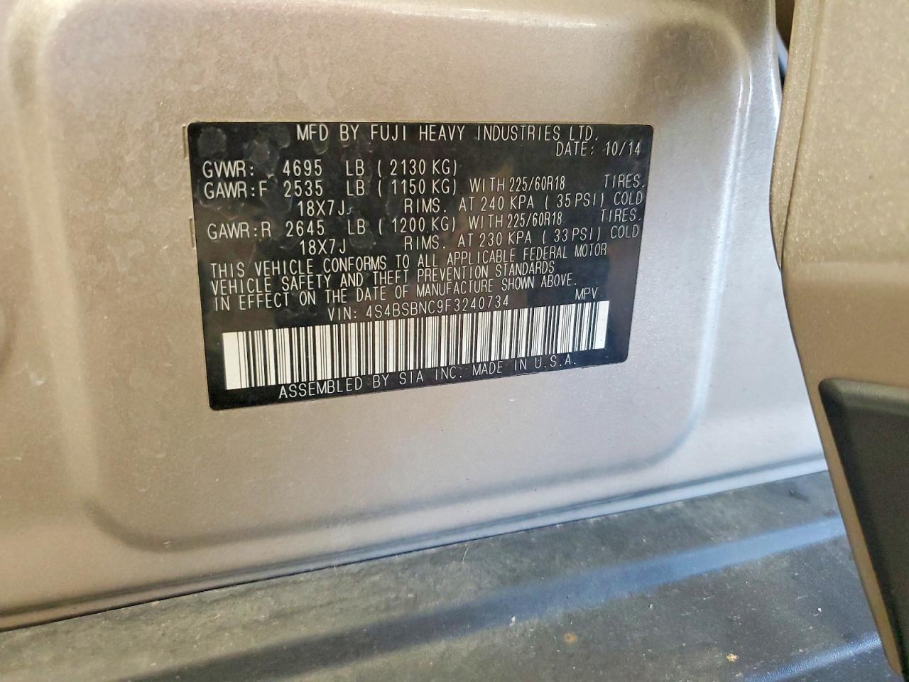 Subaru Outback 2.5i Limited