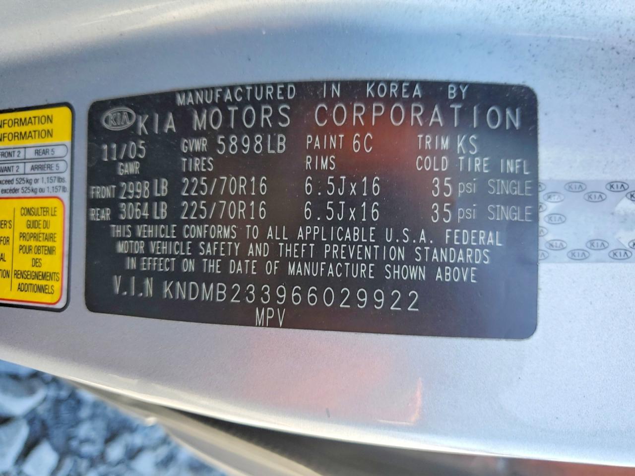 Kia Sedona Lx